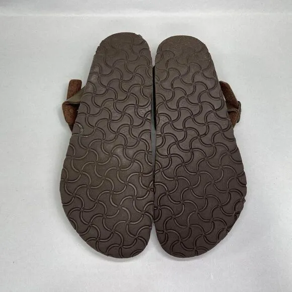 Birkenstock Women's Size 9.5 Gizeh Bronze Leather Briko-Flor Sandals
