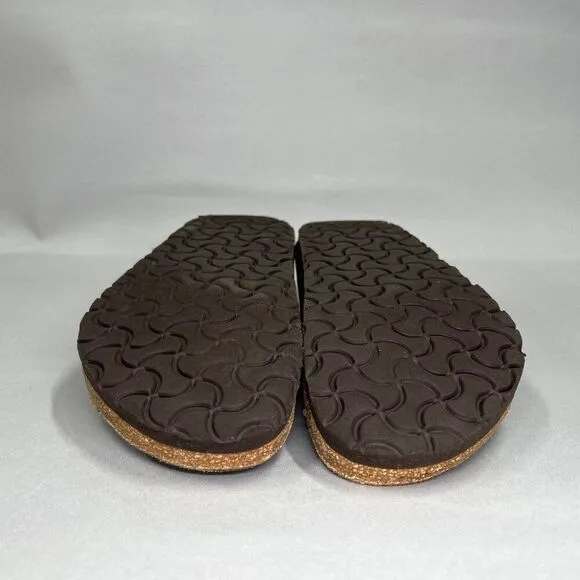 Birkenstock Women's Size 9.5 Gizeh Bronze Leather Briko-Flor Sandals