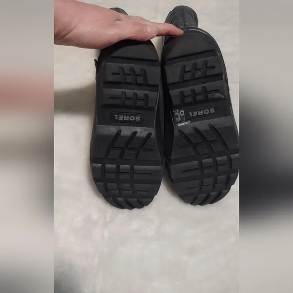 Black and Red Snow Boots