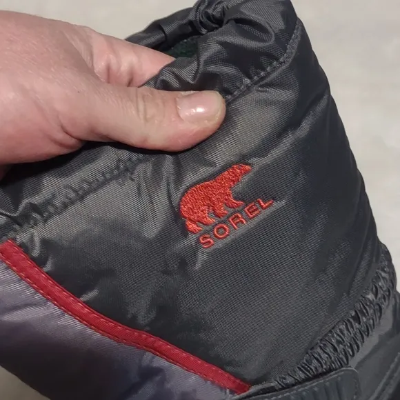 Black and Red Snow Boots