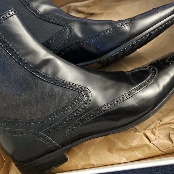 Black Leather Men's Dress Shoes
