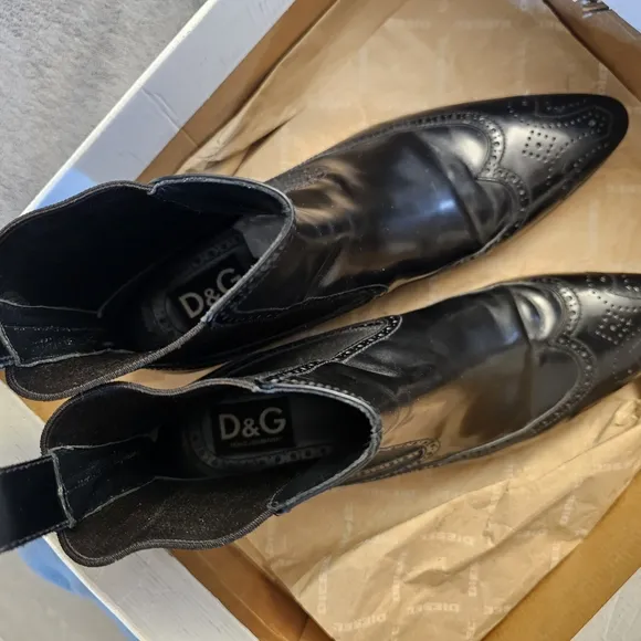 Black Leather Men's Dress Shoes
