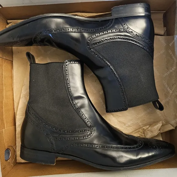 Black Leather Men's Dress Shoes
