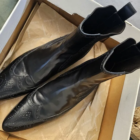 Black Leather Men's Dress Shoes