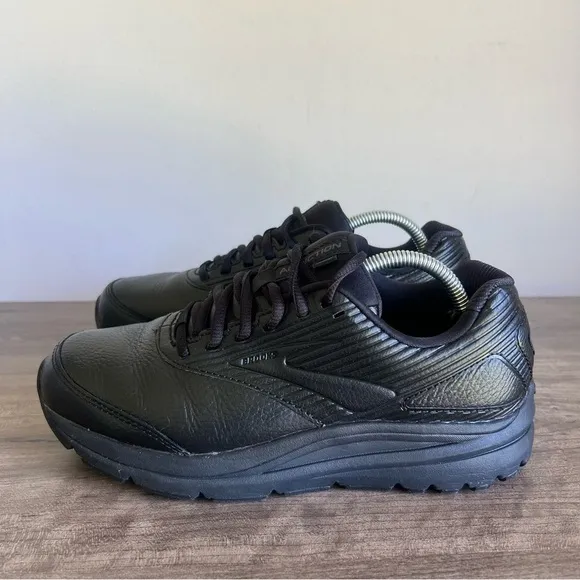 Brooks Addiction Triple Black Women's Walking Shoe Size 7.5 SKU#24826