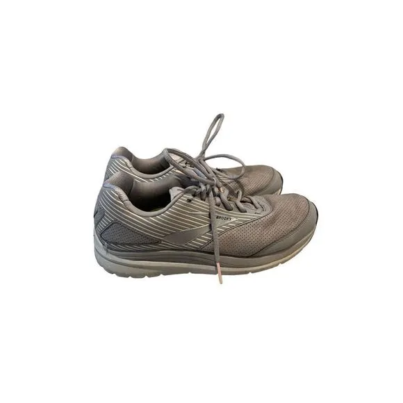 Brooks Addiction Walker Suede Walking Shoes Gray Size 10 Wide