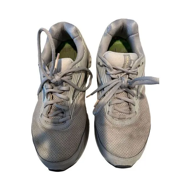 Brooks Addiction Walker Suede Walking Shoes Gray Size 10 Wide