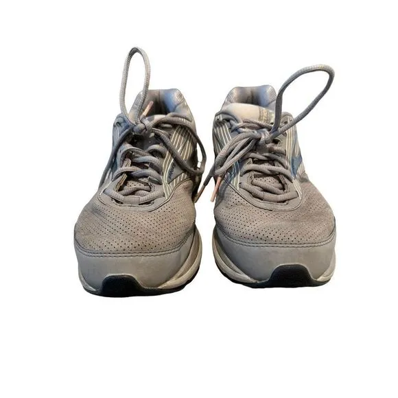 Brooks Addiction Walker Suede Walking Shoes Gray Size 10 Wide