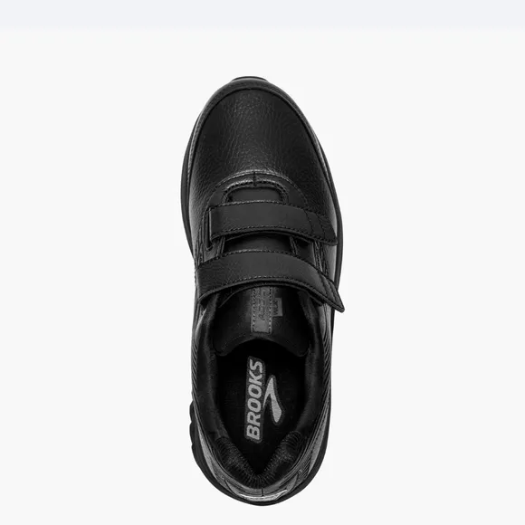 Brooks Additcion Walker V-Strap 2 Black Velcro Athletic Sneakers