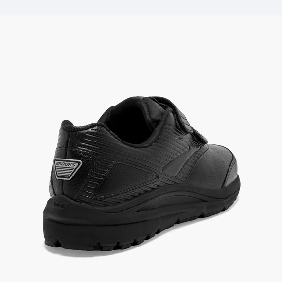 Brooks Additcion Walker V-Strap 2 Black Velcro Athletic Sneakers