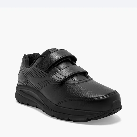 Brooks Additcion Walker V-Strap 2 Black Velcro Athletic Sneakers