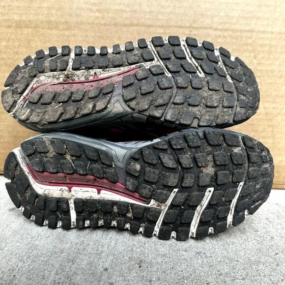 Brooks Ariel 18 Running Shoes Sneakers Lace Up Mesh Athletic Gray Pink 7