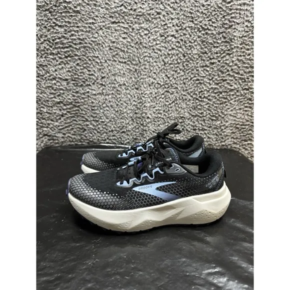 Brooks Caldera 6 Black Blue Trail Hiking Running Walking Shoes Women's Size 9