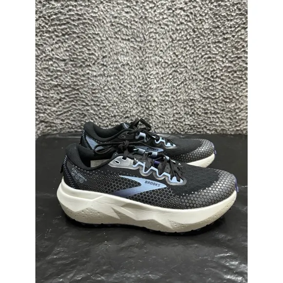 Brooks Caldera 6 Black Blue Trail Hiking Running Walking Shoes Women's Size 9