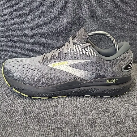 Brooks Ghost 16 Mens 12.5 Shoes Gray 1104181D040 Running Sneaker Gym‎ Walking