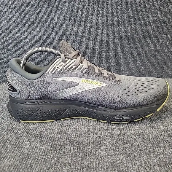 Brooks Ghost 16 Mens 12.5 Shoes Gray 1104181D040 Running Sneaker Gym‎ Walking