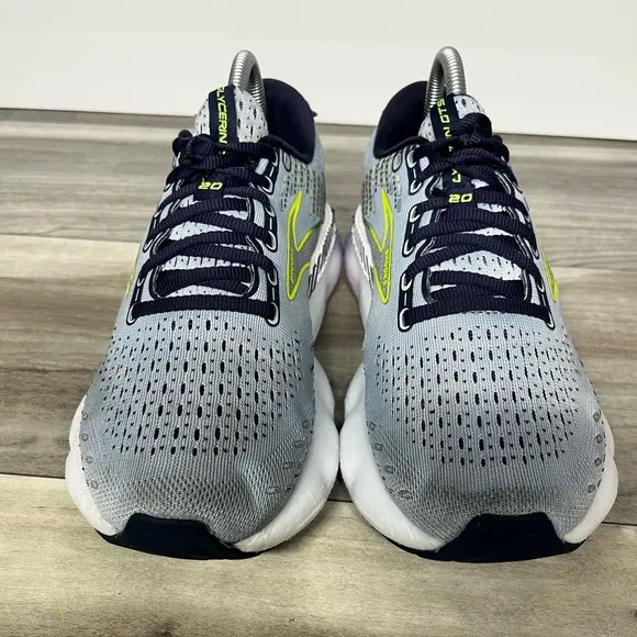 Brooks Glycerin GTS 20 light Blue Nightlife Shoes Womens 9 Gym Running Walking