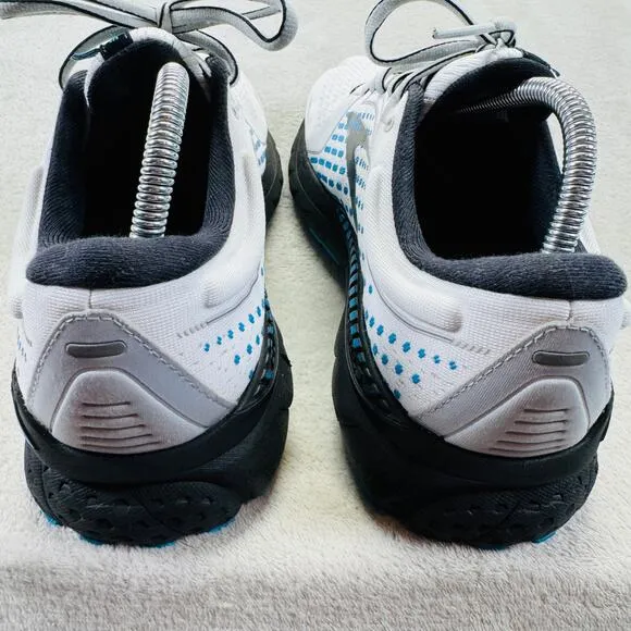 Brooks Shoes Men 10 D White Adrenaline 21 Running Sneakers Trainers Gym Walking