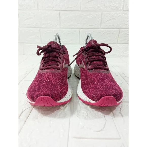 Brooks Women Anthem 2 Burgundy Red Wine Berry Running Sneakers Shoes Size 7.5 B