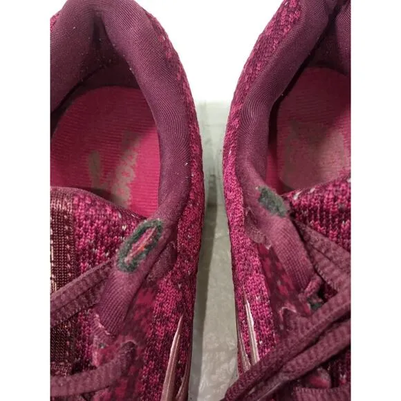 Brooks Women Anthem 2 Burgundy Red Wine Berry Running Sneakers Shoes Size 7.5 B