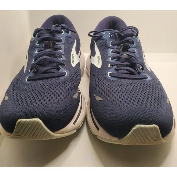 Brooks Womens Ghost 15 Running Shoes 10.5 Navy Extra Wide 2E Athletic Walking