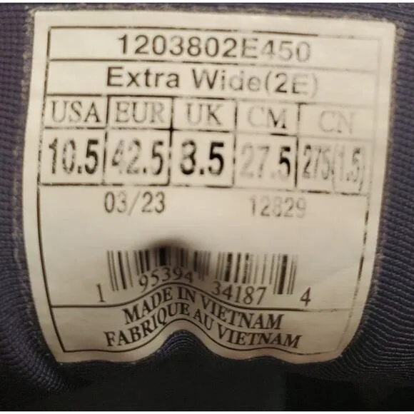 Brooks Womens Ghost 15 Running Shoes 10.5 Navy Extra Wide 2E Athletic Walking