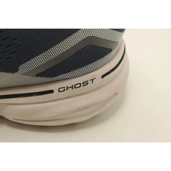 Brooks Womens Ghost 15 Running Shoes 10.5 Navy Extra Wide 2E Athletic Walking