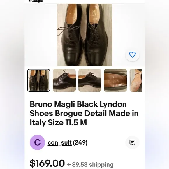 BRUNO MAGLI HANDMADE LYNDON BLACK DRESS SHOES OXFORDS MADE IN ITALY