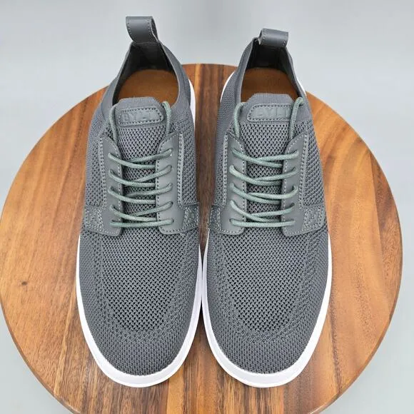 BYLT Shoes Men's 11 M Gray Knit Lido Lace Up Low Top Classic Casual Sneakers
