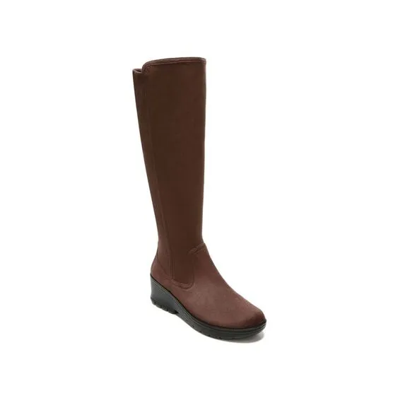 BZEES Womens Brown Brandy Round Toe Block Heel Zip-Up Boots Shoes 8.5 M