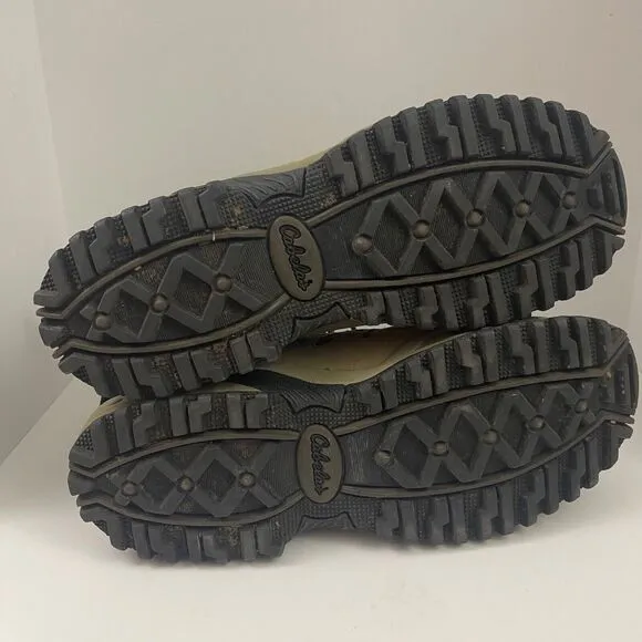 Cabelas Snow Runner Winter Boots Mens 14 D Thinsulate Dry Plus Brown 83-0535‎