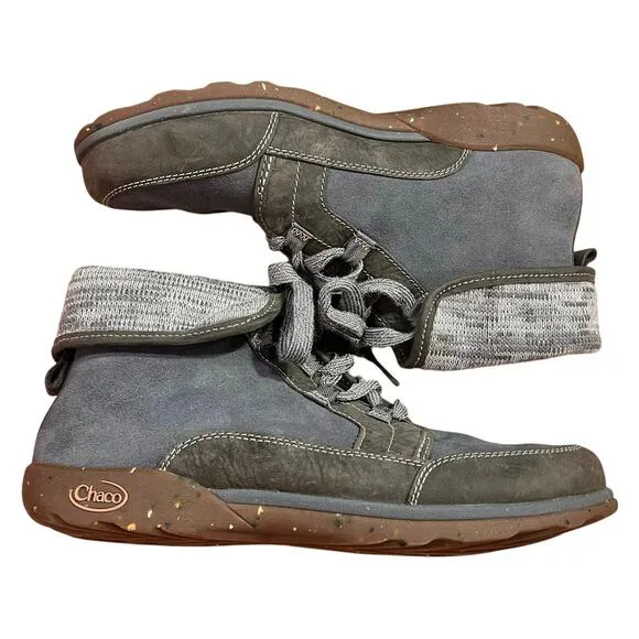 Chaco Barbary Hiking Boot Women’s Size 10 Castlerock Lace Up Wool Leather NWOB