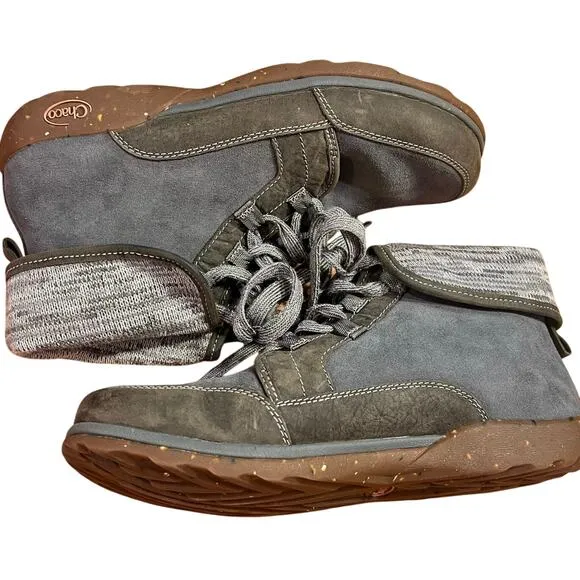 Chaco Barbary Hiking Boot Women’s Size 10 Castlerock Lace Up Wool Leather NWOB