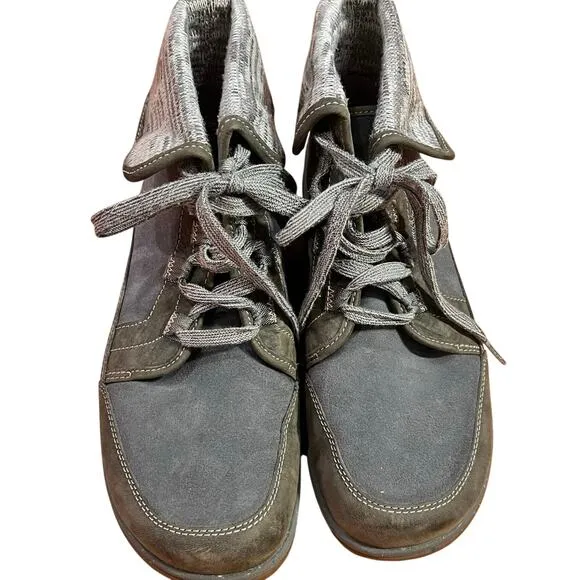 Chaco Barbary Hiking Boot Women’s Size 10 Castlerock Lace Up Wool Leather NWOB