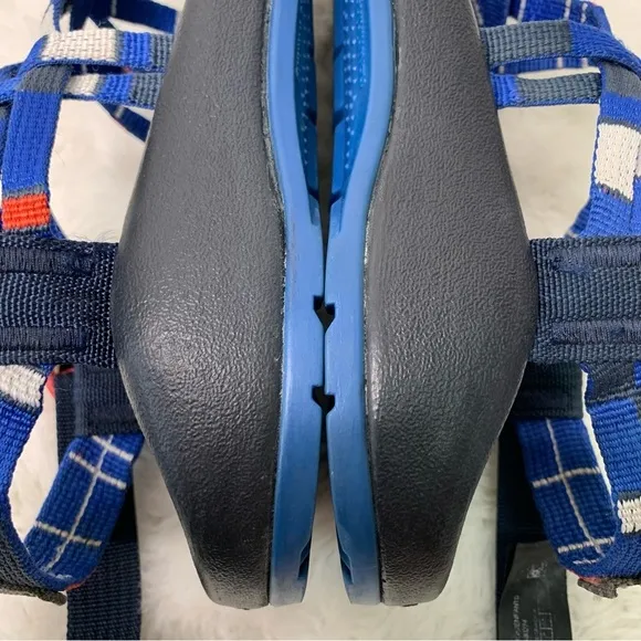Chaco J180274 Kids ZX1 Unisex Ecotread Function Royal Blue Sandals Size 4