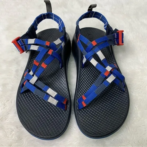 Chaco J180274 Kids ZX1 Unisex Ecotread Function Royal Blue Sandals Size 4