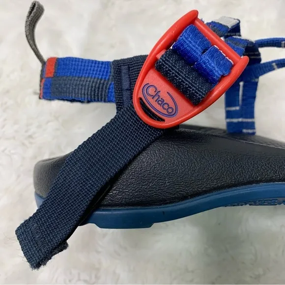 Chaco J180274 Kids ZX1 Unisex Ecotread Function Royal Blue Sandals Size 4