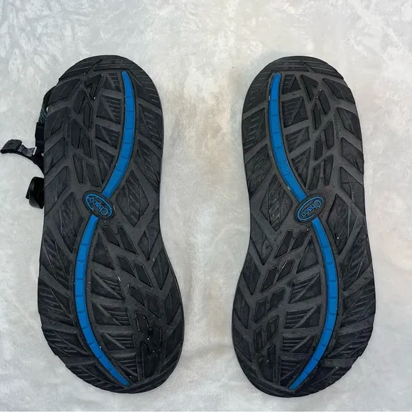Chaco Mens Sandal Z2 Classic, With Toe Loop, Size 13 Stepped Black Blue J105801