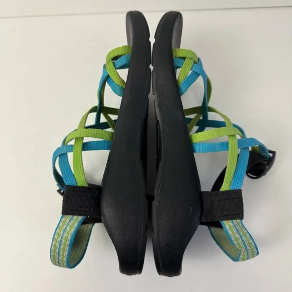 Chaco Sandals ZX2 Blue and Green Women’s Size 8