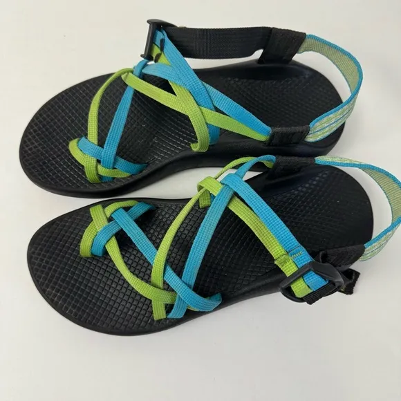 Chaco Sandals ZX2 Blue and Green Women’s Size 8