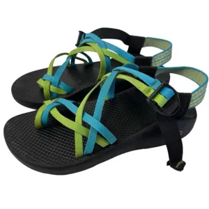 Chaco Sandals ZX2 Blue and Green Women’s Size 8