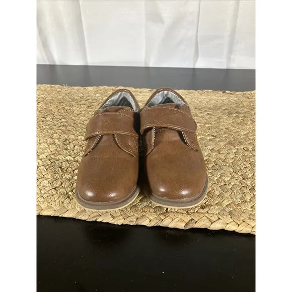 Children’s‎ Boys Size 9 Brown Strap Walking Wedge Oxford Tahari Dress Shoes