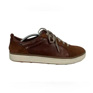 Clarks Mens 11.5 Shoes Sneakers Suede Leather Brown Casual Distressed Rustic