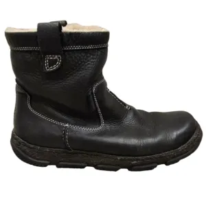 Clarks Originals Waterproof Boots Men's Black Leather Boots 9.5 M Shearling
