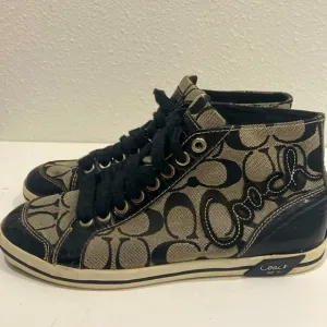 Coach Brendi Signature Monogram Hi-Top Sneakers |Size 6.5