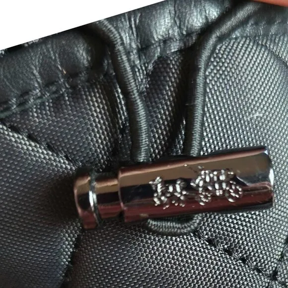 COACH SAMARA ( 7 ) Anline Black Leather with Quilted Upper Silver Hardware