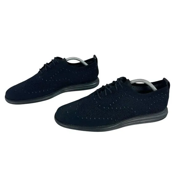 Cole Haan 2.ZERØGRAND Casual Wingtip Oxford Black Mens Shoes Size 9.5M