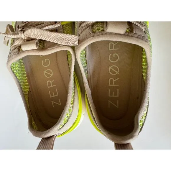 Cole Haan Generation Zerogrand Sneaker Cement Safety Yellow Stitchlite Shoes