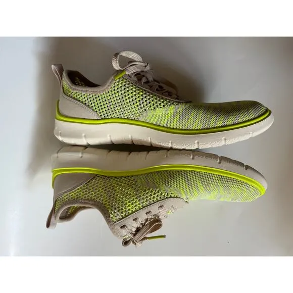 Cole Haan Generation Zerogrand Sneaker Cement Safety Yellow Stitchlite Shoes