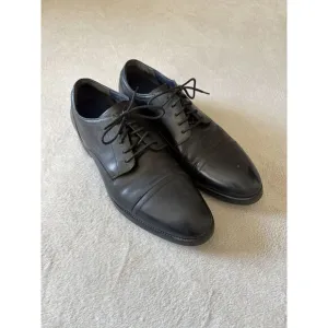 Cole Haan Men's 10.5 Black Leather Oxford Style Dress Shoes Casual‎ C31294